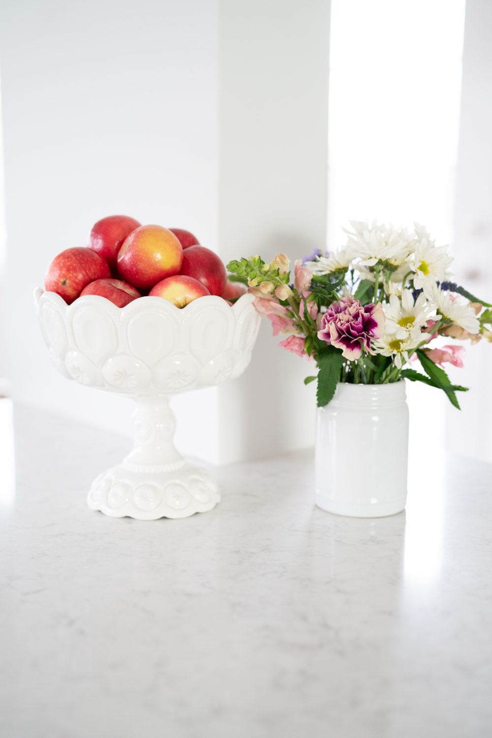 Petite Fashion Blog |White Kitchen | Inset Cabinets | From Overlay to Inset