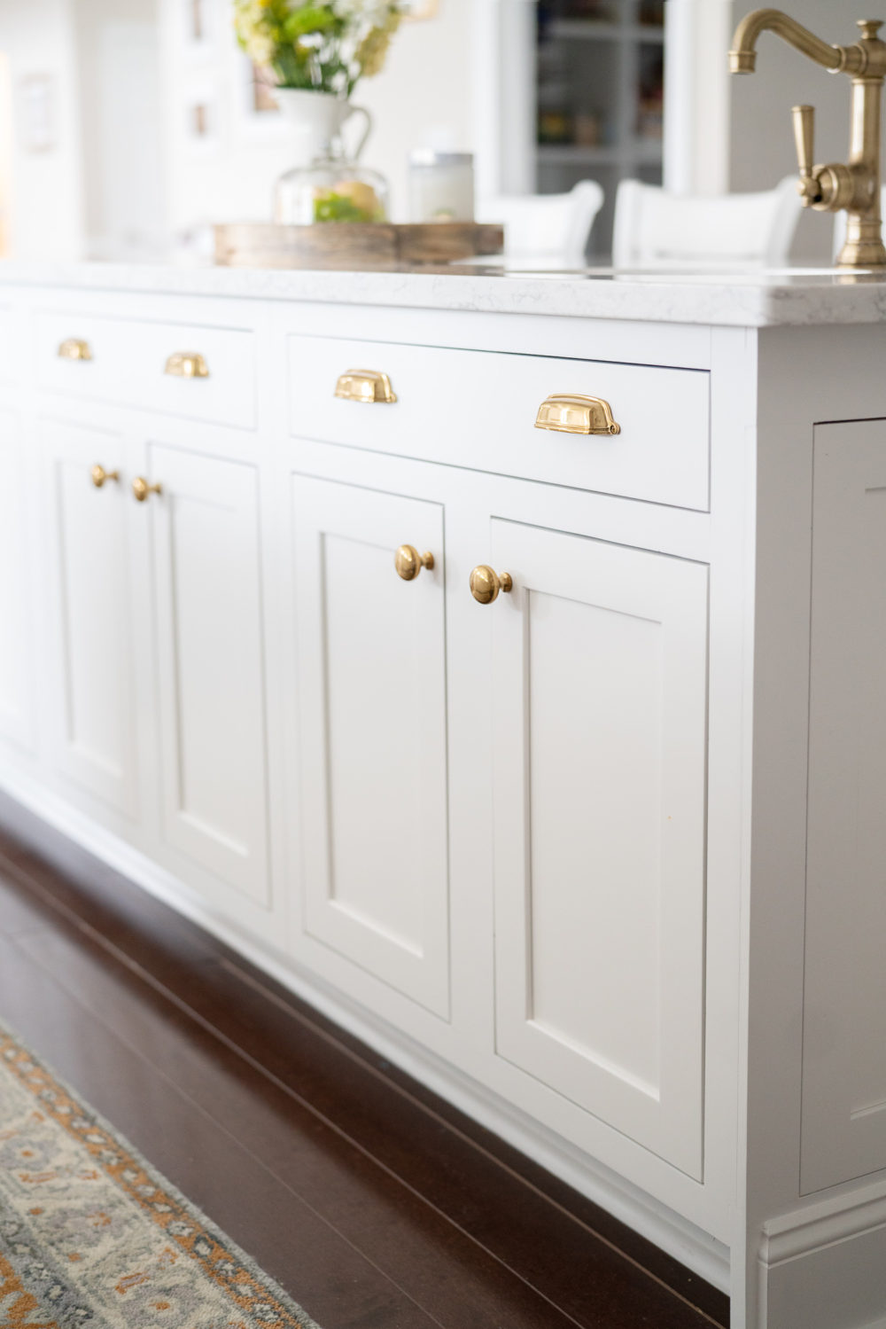 Petite Fashion Blog |White Kitchen | Inset Cabinets | From Overlay to Inset