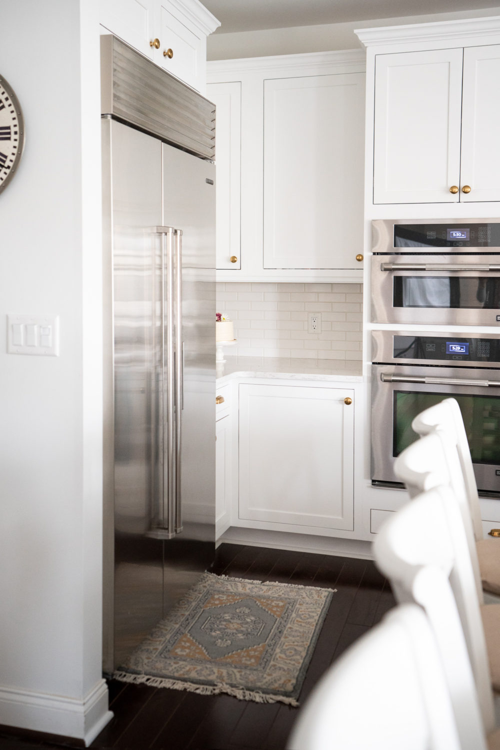 Petite Fashion Blog |White Kitchen | Inset Cabinets | From Overlay to Inset