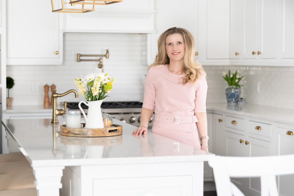 Petite Fashion Blog |White Kitchen | Inset Cabinets | From Overlay to Inset