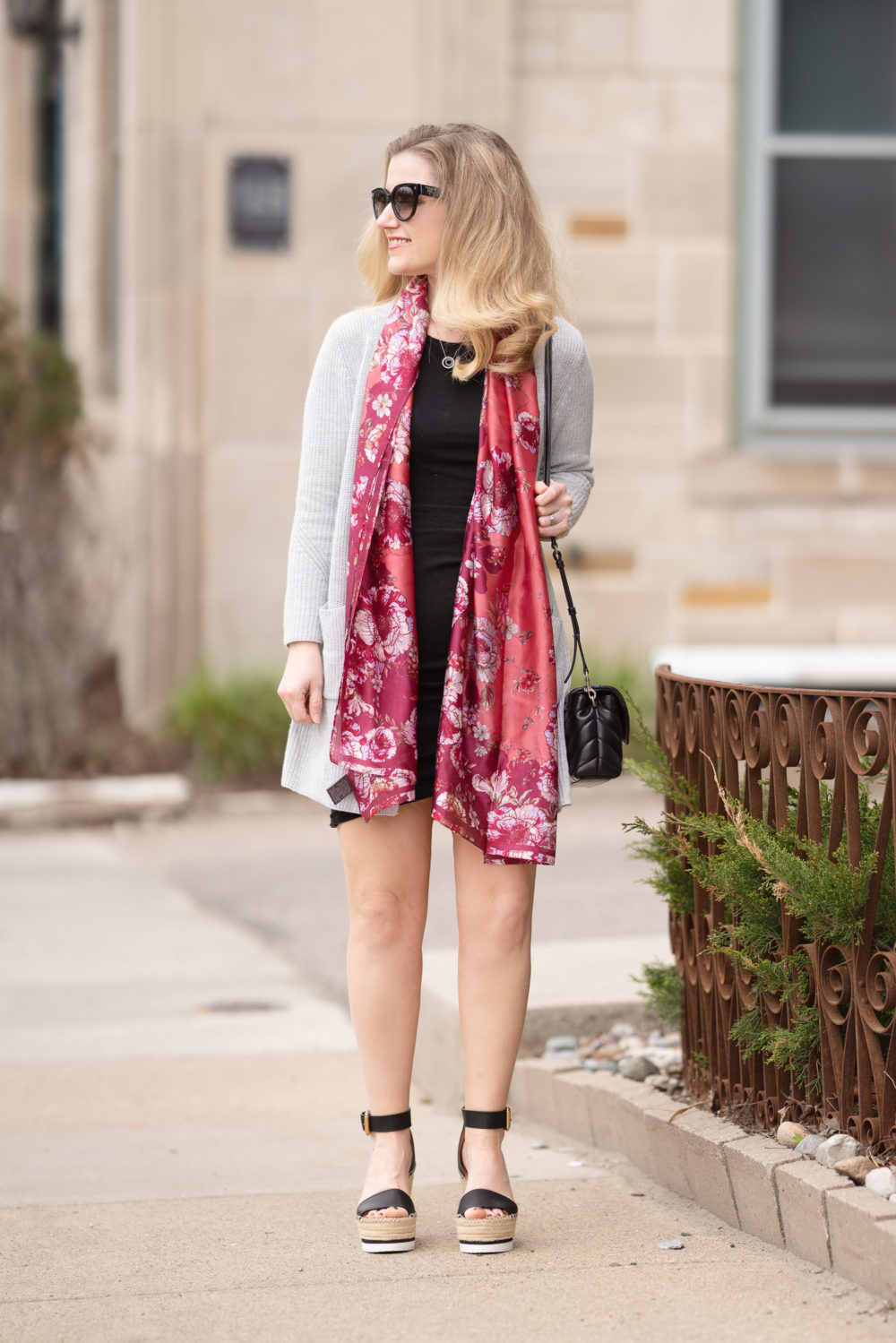 Petite Fashion Blog | Leith Ruched Bodycon Tank Dress | See by Chloe Glyn Espadrilles | Nordstrom Half Yearly Sale