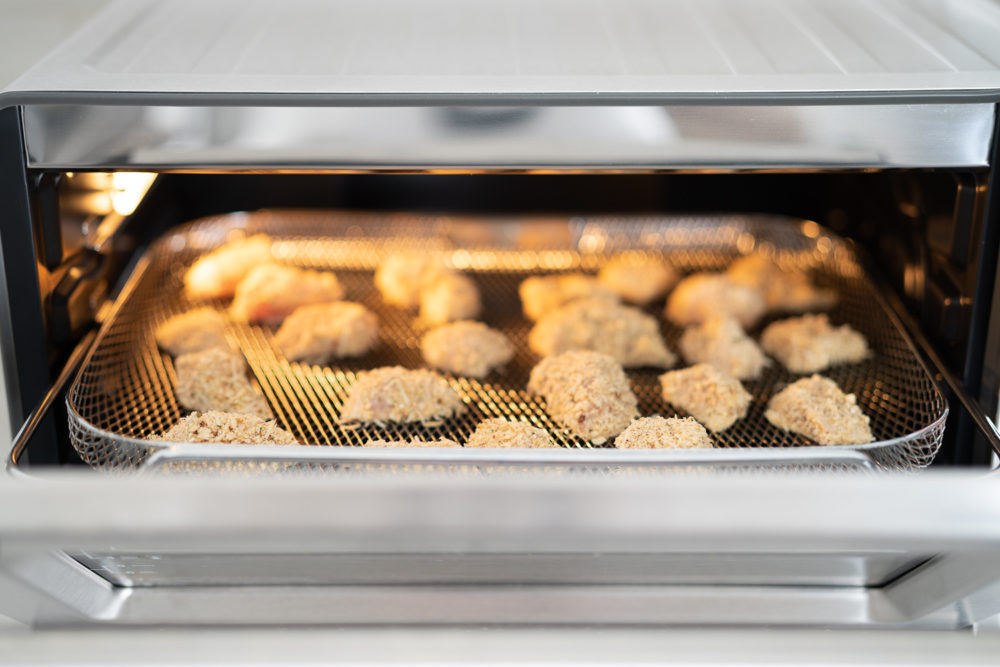 Petite Fashion Blog | Lighthouse Caesar Dressing | Air Fryer Chicken Nuggets | Breville Air Fryer
