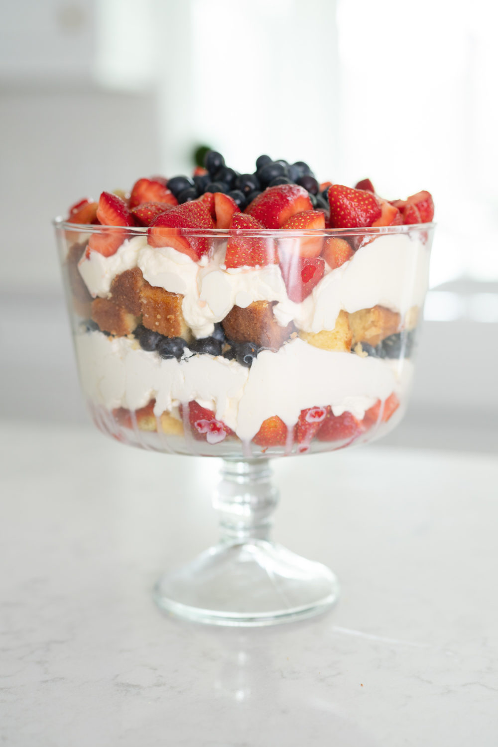 Petite Fashion Blog | Draper James Dress | Berry Trifle Recipe