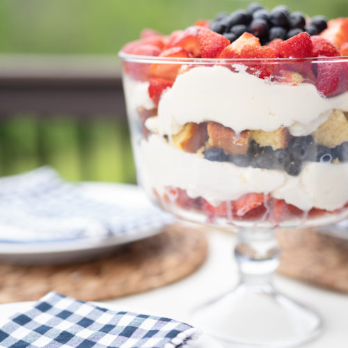 Petite Fashion Blog | Draper James Dress | Berry Trifle Recipe