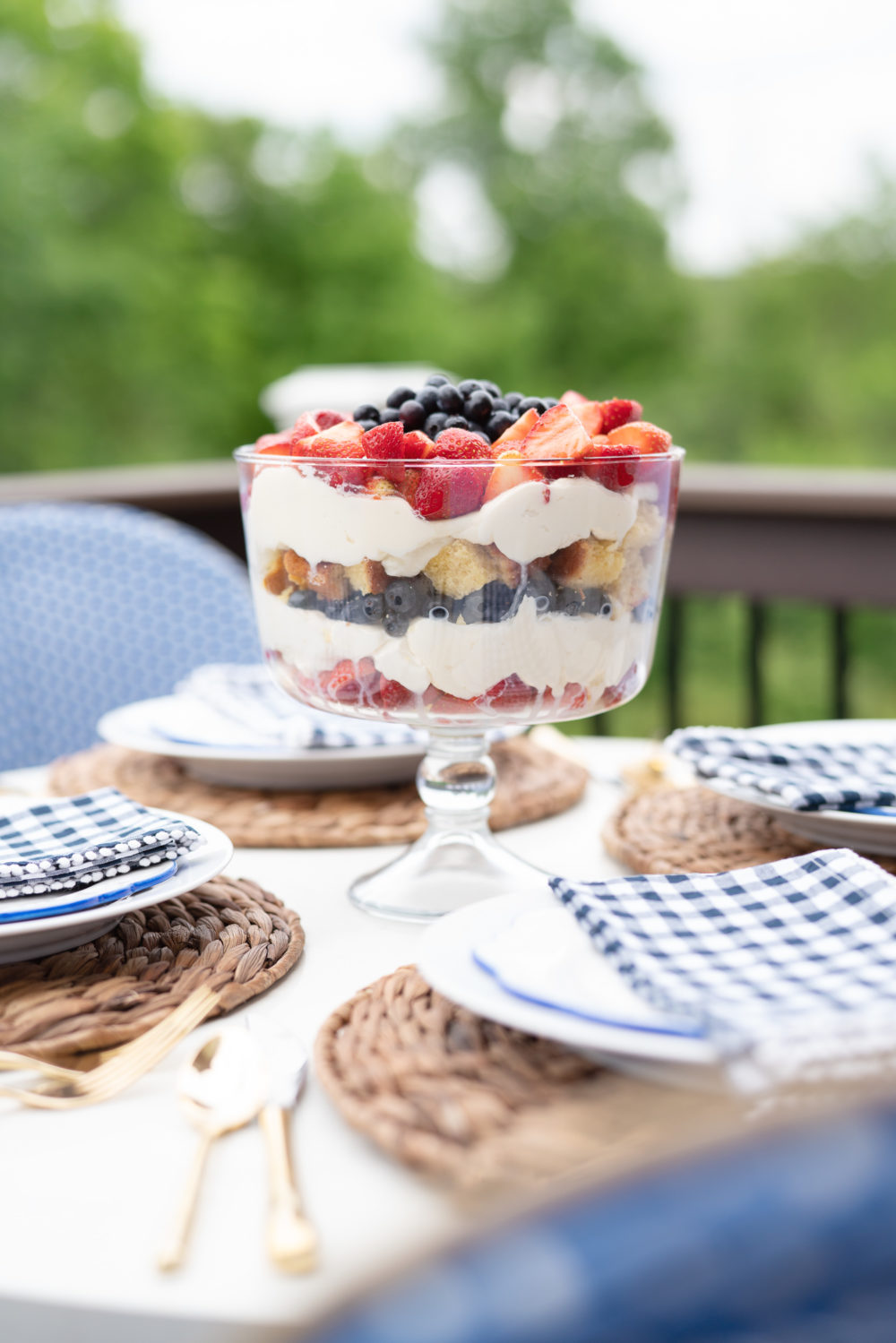 Petite Fashion Blog | Draper James Dress | Berry Trifle Recipe