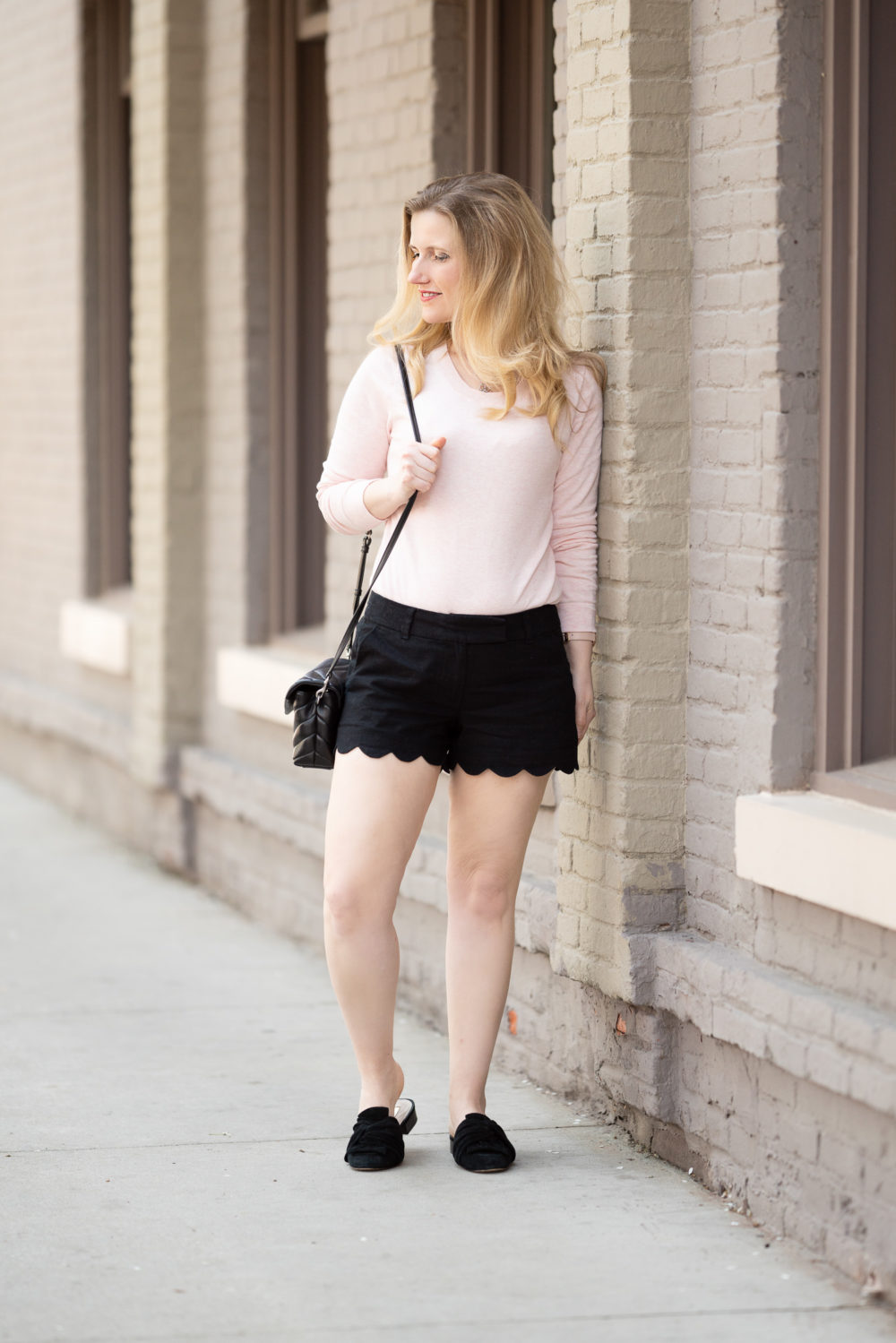 Petite Fashion Blog | J. Crew Factory Scallop Shorts