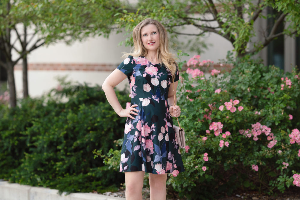 Petite Fashion Blog | Nordstrom Anniversary Sale | Eliza J Fit and Flare Dress
