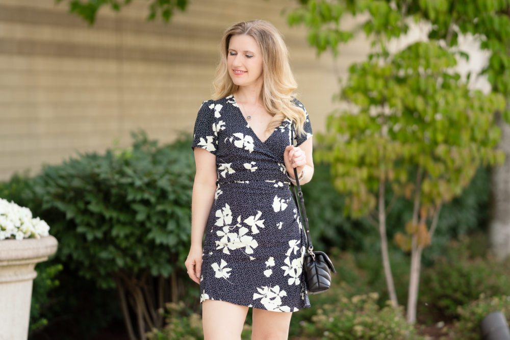 Petite Fashion Blog | Nordstrom Anniversary Sale | Leith Faux Wrap Dress