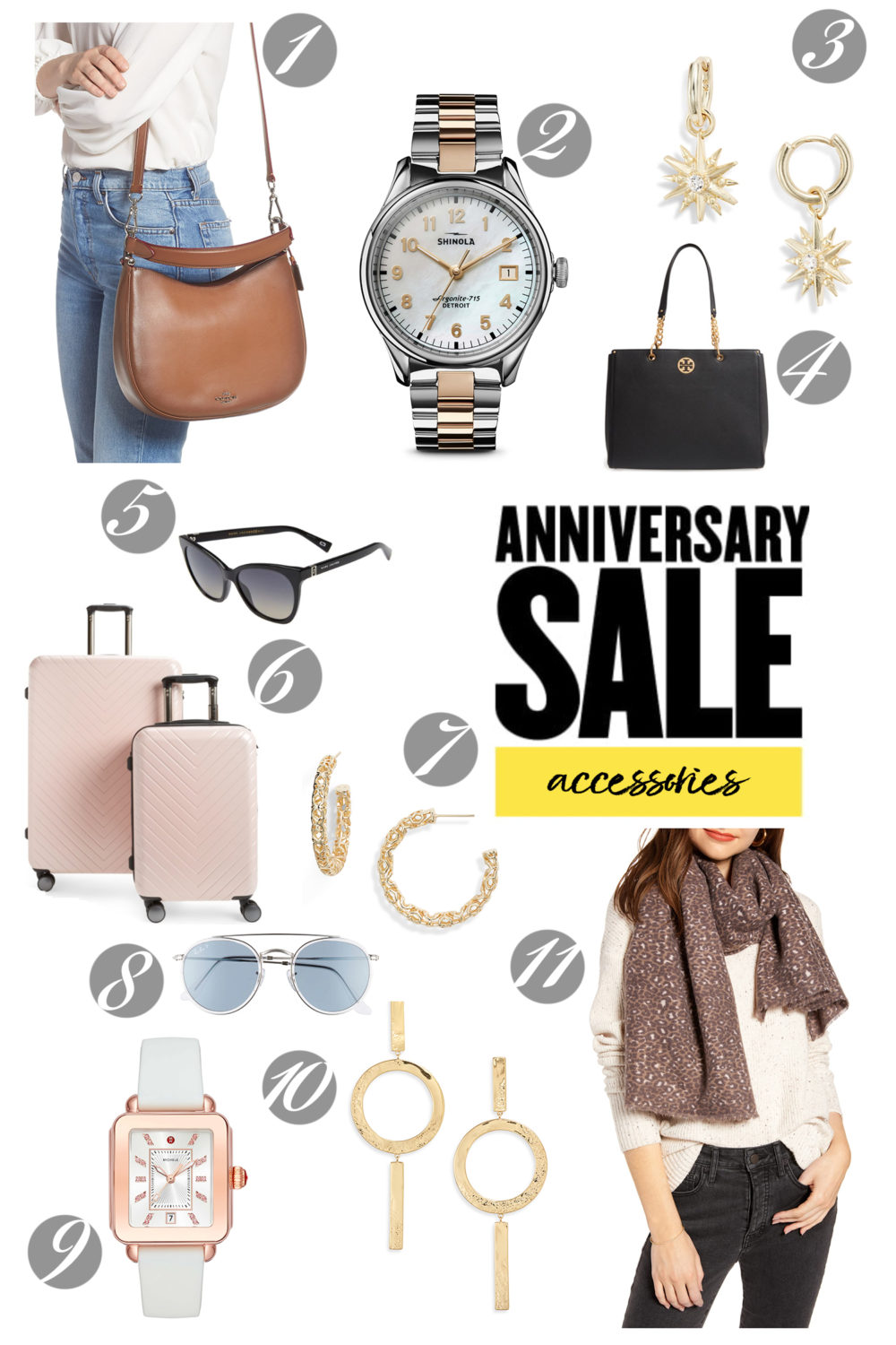 Nordstrom Anniversary Sale | Nordstrom Anniversary Sale Accessories | Shinola Watch | Ray Ban Sunglasses | Michele Watch | Coach Satchel
