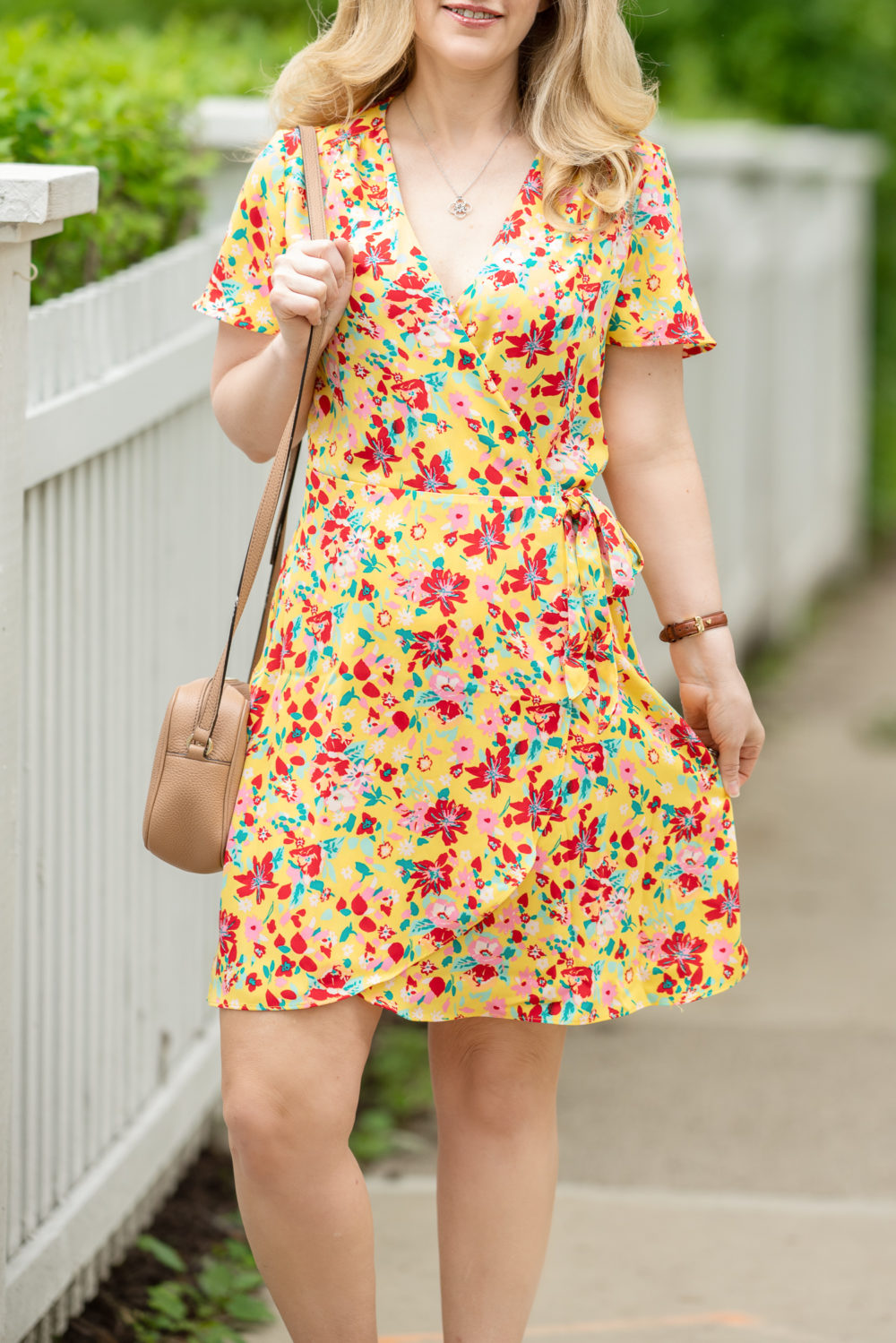 Petite Fashion Blog | J. Crew Factory Wrap Dress
