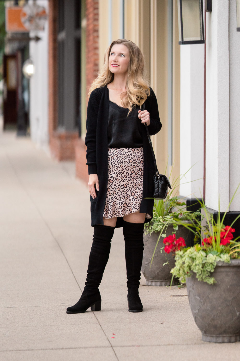 Petite Fashion Blog | Women's Leopard Asymmetrical Ruffles High Waist Mini Skirt