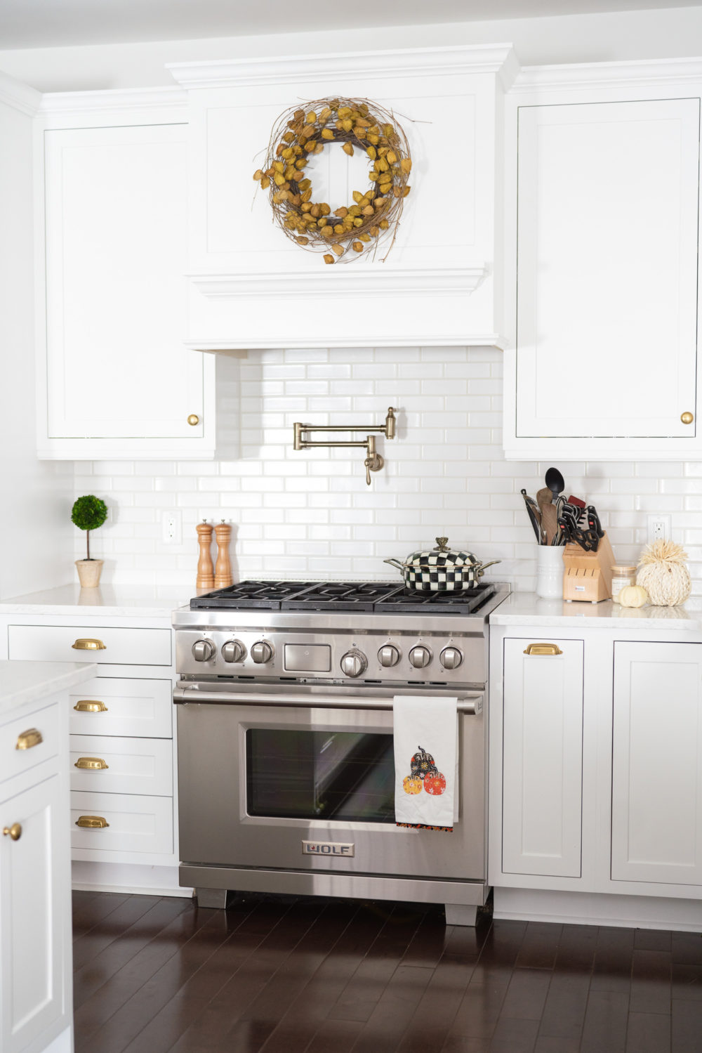 Petite Fashion Blog | Fall Home Decor Inspiration | Mackenzie Childs Royal Check | Mackenzie Childs Halloween Decor