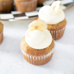 Petite Fashion Blog | Mackenzie Childs Royal Check | Banana Cupcakes with Cream Cheese Frosting
