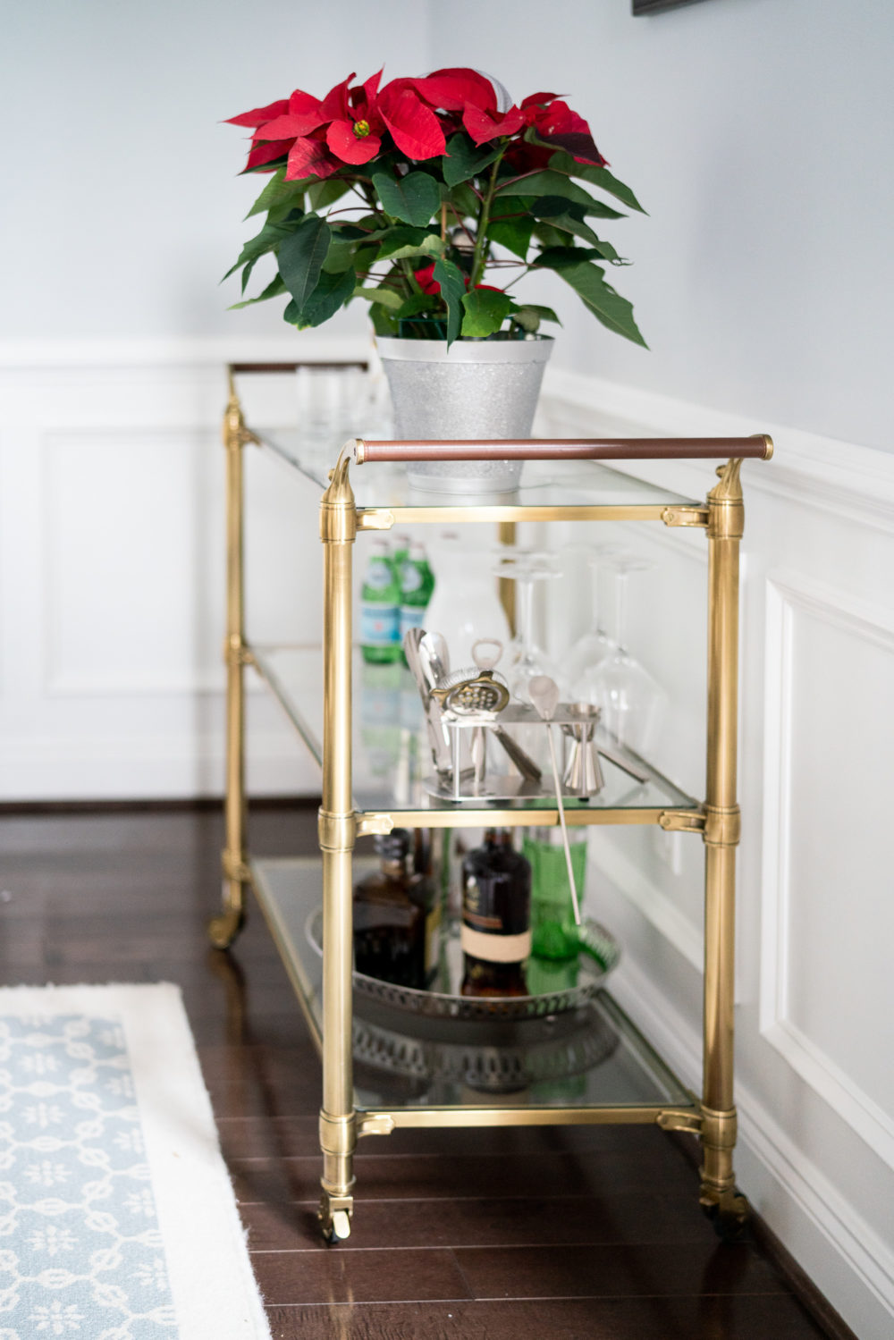 Petite Fashion Blog | Our Home for the Holidays | Christmas Decor | Flocked Christmas Tree | 