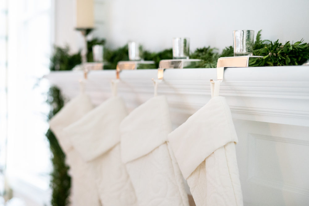  Petite Fashion Blog | Our Home for the Holidays | Christmas Decor | Flocked Christmas Tree | Christmas Pillows