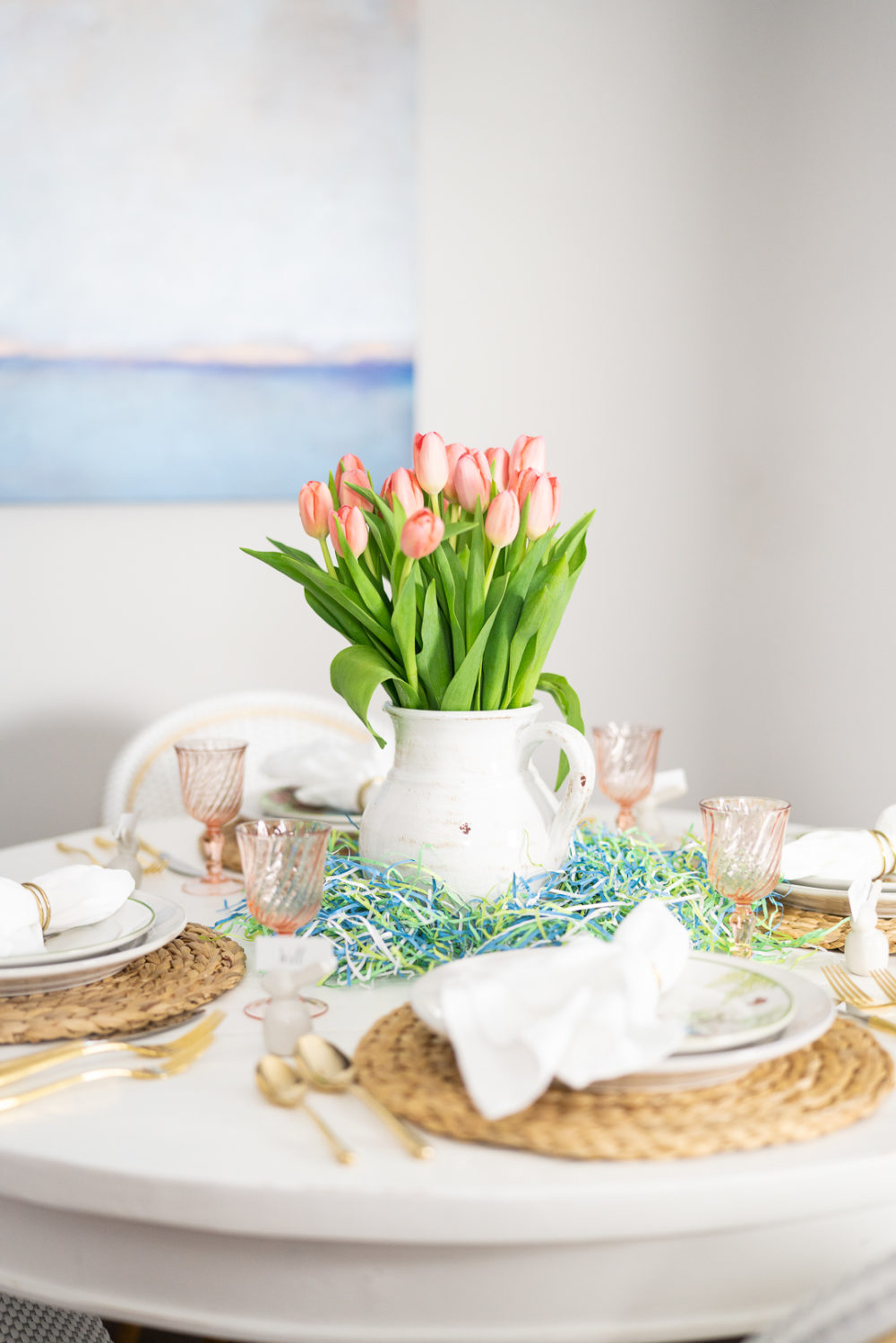 Petite Fashion Blog | Easter Tea Party | Pottery Barn Easter Dinnerware | Easter Basket Gift Ideas