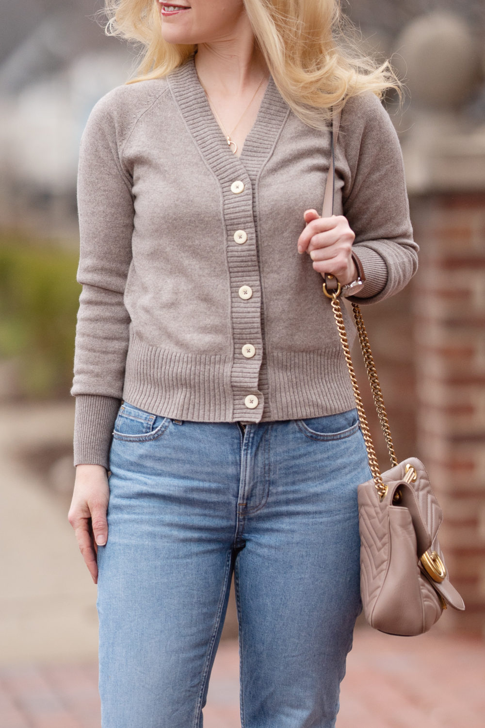 Petite Fashion Blog | Everlane ReCashmere Crop Cardigan | Everlane Kick Crop Jeans | Everlane Sale
