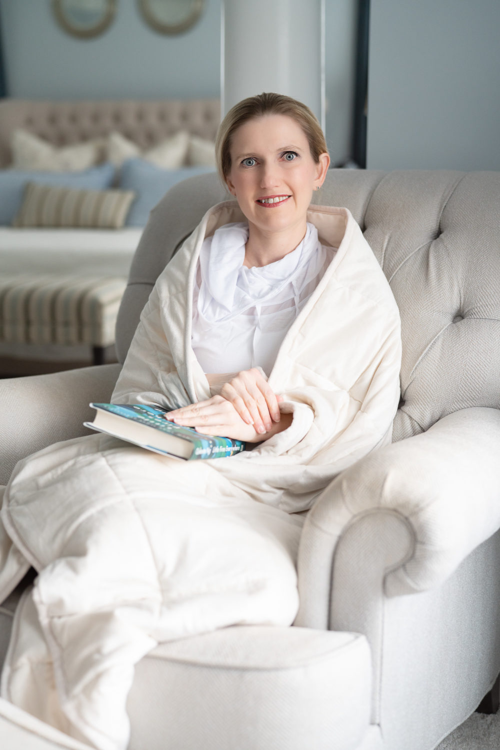 Petite Fashion Blog | Tranquility weighted blanket