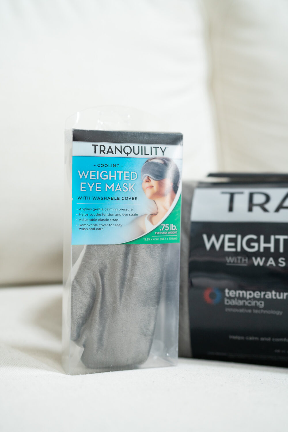 Petite Fashion and Style Blog | Tranquility Weighted Blanket | Tranquility Weighted Eye Mask